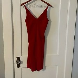 Red cocktail dress